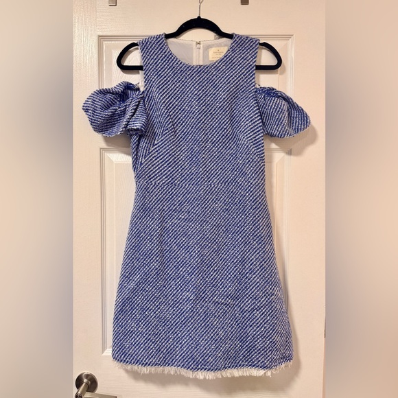 Kate Spade California Dreaming Cold Shoulder Tweed Dress - Picture 3 of 6